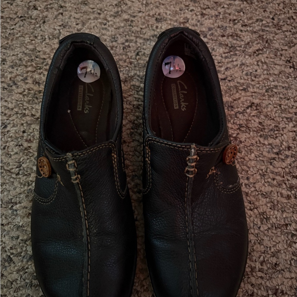 Clarks Men's Dark Brown Leather Loafers